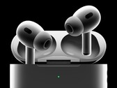 Renderização oficial dos AirPods Pro 2 da Apple. (Fonte da imagem: Apple)
