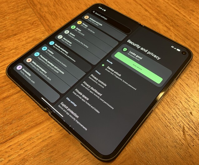 Proteção contra exploit, senhas de coação e espaços privados para aplicativos são alguns dos recursos de privacidade e segurança que o senhor não encontrará no sistema operacional padrão (Fonte da imagem: Notebookcheck)
