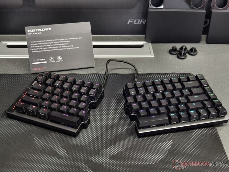 Divisão do Asus ROG Falacta (fonte da imagem: Notebookcheck)