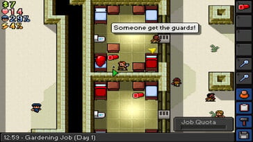 Na imagem: uma captura de tela do jogo “The Escapists”.