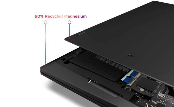 Lenovo ThinkPad X1 Carbon Gen 14 Aura Edition: Chassi redesenhado (fonte da imagem: Lenovo)