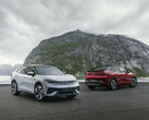 Com seu formato semelhante ao coupé, os novos SUVs elétricos VW ID.5 e ID.5 GTX da Volkswagen parecem bastante esportivos (Imagem: Volkswagen)