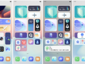 Uma gama de opções de MyOS 11.5 home screen UI. (Fonte: ZTE)
