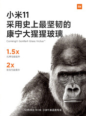 Promoção Gorilla Glass. (Fonte da imagem: Xiaomi)