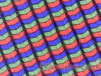 Subpixels nítidos com granulação mínima, apesar da sobreposição fosca