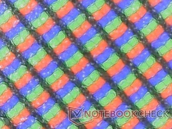 Granulação mínima proveniente da sobreposição RGB fosca