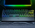 Teclado para jogos Razer Huntsman V3 Pro TKL 8KHz mostrado na área de trabalho (Fonte da imagem: Razer)