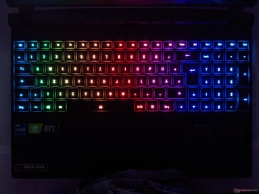 Aorus 15P YD - Iluminação de fundo