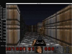 Um protótipo do DOOM rodando em um NEO Geo AES