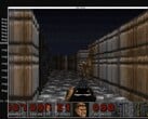 Um protótipo do DOOM rodando em um NEO Geo AES