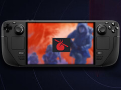 O último jogo do Horror Icons Showcase é The Thing: Remastered. Na foto: O Steam Deck executando o jogo. (Fonte da imagem: Humble Bundle e Steam - editado)