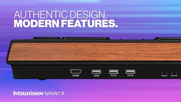 O Intellivision Sprint terá uma porta HDMI e portas USB-A. (Fonte da imagem: Atari)