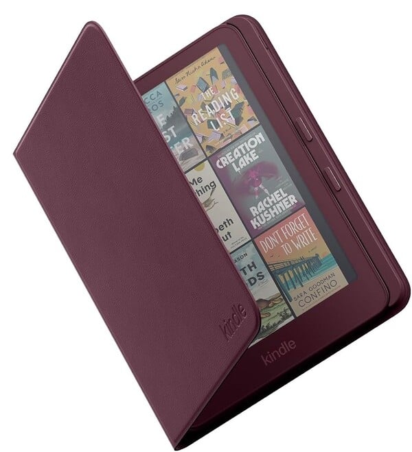 A capa Kindle Page Turn com botões físicos para virar páginas na cor Fig.