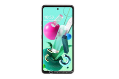 A frente da LG Q92 parece desprovida de descrição. (Fonte da imagem: Google Play Console via MySmartPrice)