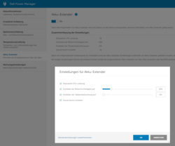 Dell Power Manager - Extensor de bateria: Reduz o desempenho da CPU em modo de bateria