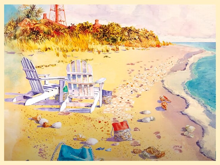 Ilustração de Dahl Taylor para Sanibel (fonte: Avalon Hill)