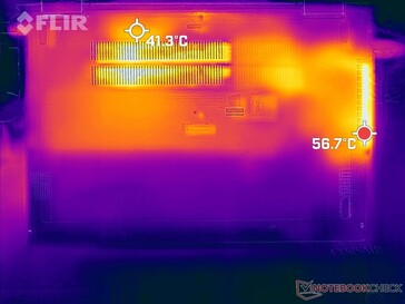 Mapa de calor - Carga máxima - Fundo