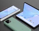 Um conceito de renderização de como um smartphone Pixel dobrável poderia parecer. (Fonte de imagem: Waqar Khan)