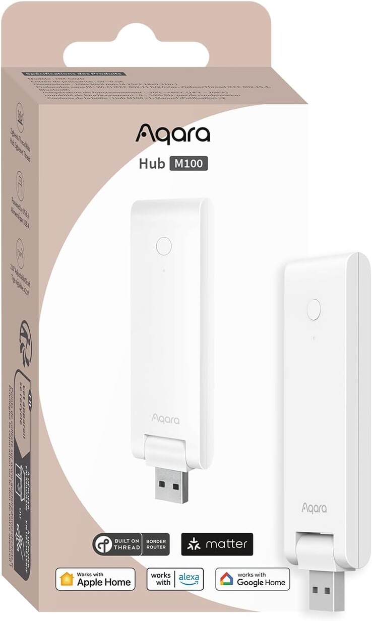 Espera-se que o Aqara Hub M100 seja lançado globalmente em um futuro próximo. (Fonte da imagem: Aqara)