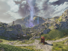 Uma captura de tela do mundo em Atomfall