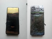 Fotos frontal e traseira do Redmi Note 13 Pro explodido (Fonte da imagem: Sri Varshan; editado)