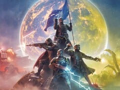 Imagem mostrando um esquadrão em Helldivers 2. (Fonte da imagem: Arrowhead) 