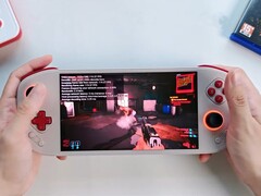 A tela OLED de 144 Hz do Mangmi Pocket Max torna o streaming de jogos um prazer. (Fonte da imagem: Mangmi)