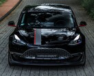 A empresa sediada na Alemanha revelou um kit de afinação com várias melhorias visuais para o Tesla Model 3 Performance (Imagem: Manhart Performance)