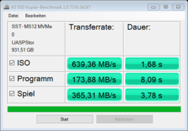 Cópia para um SSD externo (SilverStone MS12 + Samsung Evo 970 1TB)