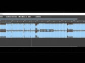 Editor de áudio multipista de código aberto Audionaut exibindo uma forma de onda de áudio em sua linha do tempo de edição.