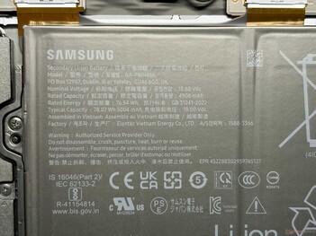 Informações sobre a bateria