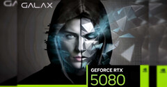 O vazamento da arte da caixa da RTX 5080 pode revelar a próxima grande novidade da Nvidia - ou não. (Fonte da imagem: Videocardz)