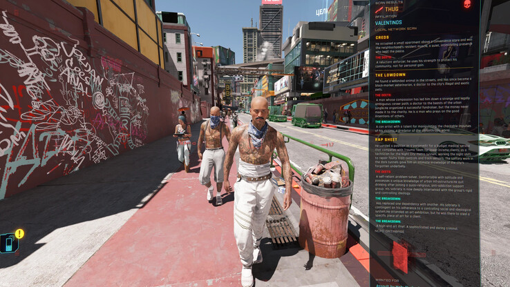 Imagem do mod Ambient Factions Of Night City mostrando uma nova gangue. (Fonte da imagem: Slim420m - Nexus Mods)