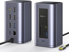 O Baseus Nomos NU1 Air Spacemate tem quatro portas na parte frontal e oito na parte traseira. (Fonte da imagem: Baseus/Amazon)