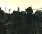 Uma renderização remasterizada da ponte Megaton em Fallout 3