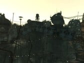 Uma renderização remasterizada da ponte Megaton em Fallout 3