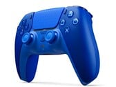 O controle DualSense Icon Blue Special Edition possui pequenos ícones do PlayStation no touchpad.