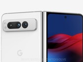 O Pixel Fold pega a linguagem de design da série Pixel 7 e a atravessa em uma tela maior. (Fonte de imagem: @OnLeaks &amp; Howtoisolve)