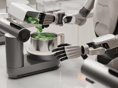 Robô R1 cozinhando (Fonte da imagem: Robbyant)