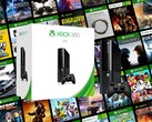 Console Xbox 360 mostrado com jogos retrô