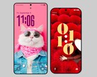 Com bordas mais finas e um orifício menor, o Xiaomi 16 (à direita) pretende competir com o Samsung Galaxy S26 Ultra. (Fonte da imagem: Ice Universe)