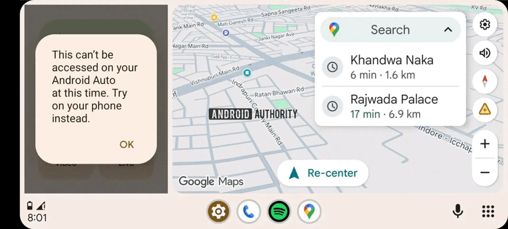 Android Auto Widgets (Fonte da imagem: Android Authority)
