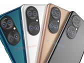 Renders de como o Huawei P50 deve ser. (Imagem: Waqar Khan)
