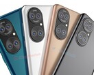 Renders de como o Huawei P50 deve ser. (Imagem: Waqar Khan)