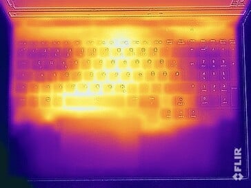 Teste de estresse de temperatura da superfície (parte superior)