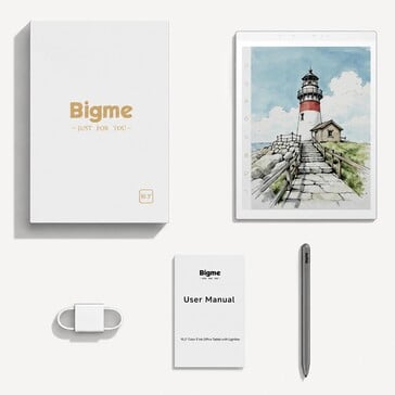 Bigme B1051 Ultra com caixa e acessórios