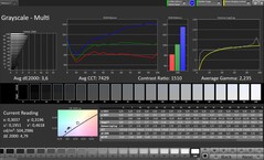 CalMAN Grayscale (Escala de cinza)