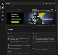 GeForce Download do Game Ready Driver 555.85 no aplicativo Nvidia (Fonte: Próprio)