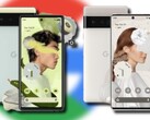 O Google Pixel 6 e o Pixel 6 Pro serão oferecidos em três cores diferentes. (Fonte da imagem: Google/@thisistechtoday - editado)