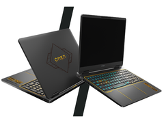 O laptop para jogos HP Omen 16 LoL edition (na foto) pode ser configurado com um painel de 16 polegadas WQXGA (2560×1600) 240Hz ou uma versão 2K (1920×1200) 165Hz. (Fonte da imagem: HP)